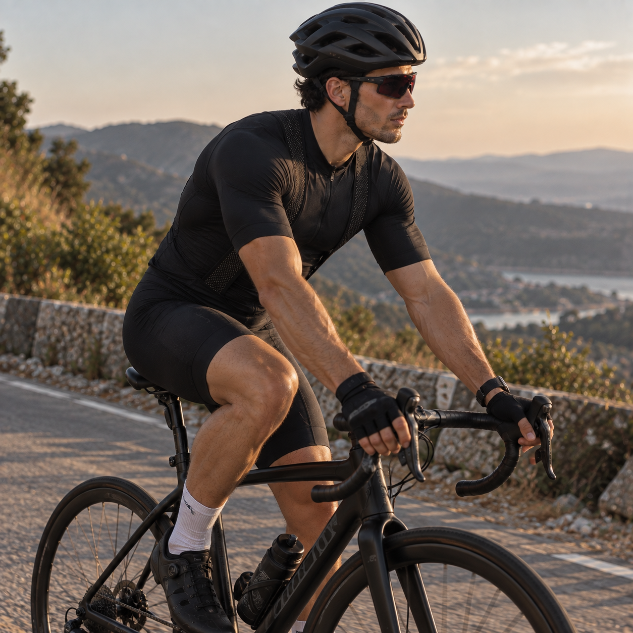 Bretelle de Ciclismo Masculino Sem Costura Montevie