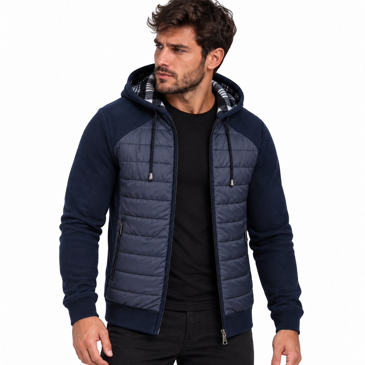 Cardigã Masculino de Malha com Zíper Montevie