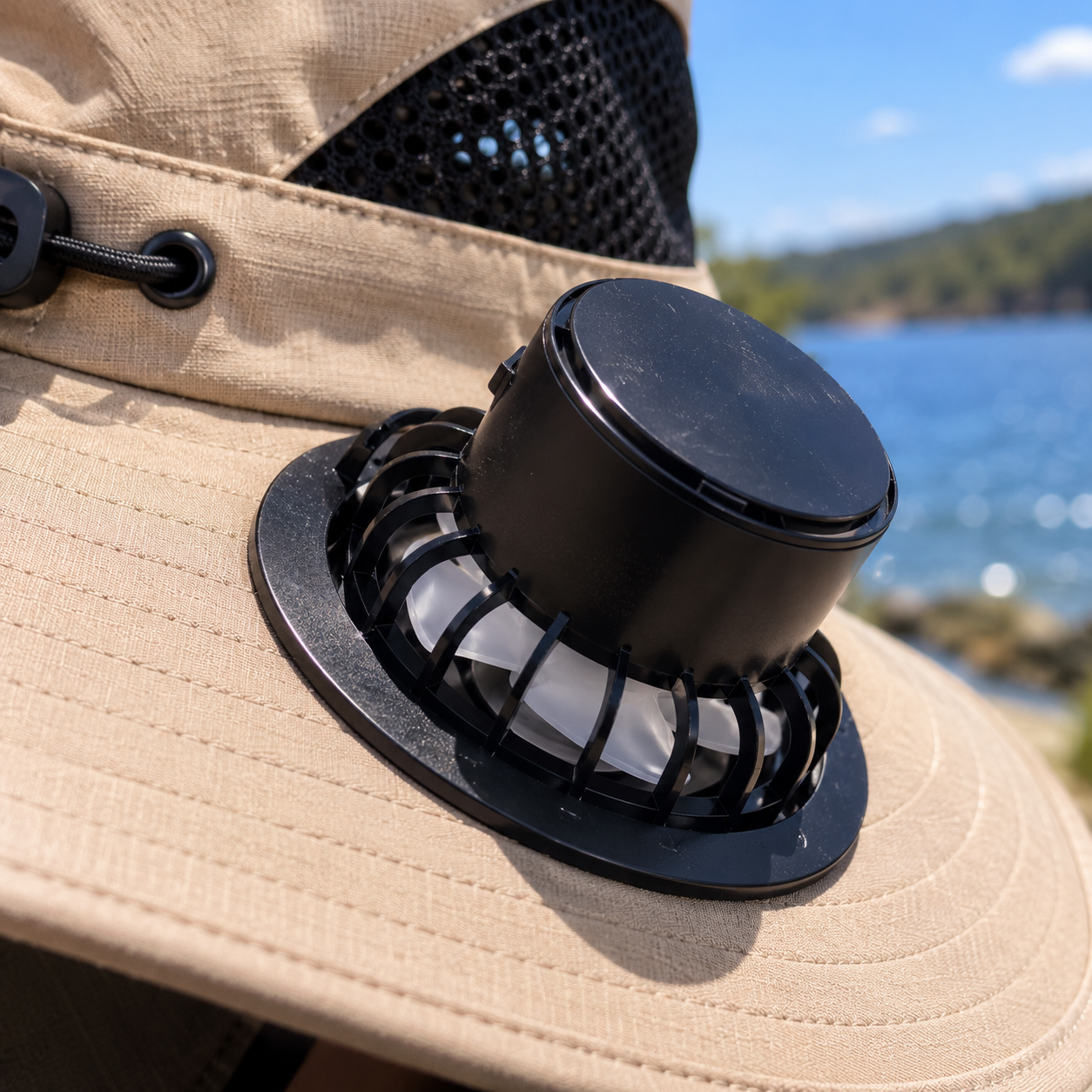Chapéu Com 2 Ventiladores Masculino Montevie