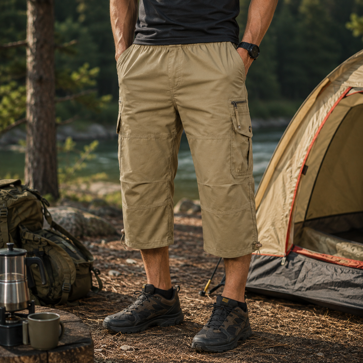 Bermuda Tática Cargo Masculino Montevie