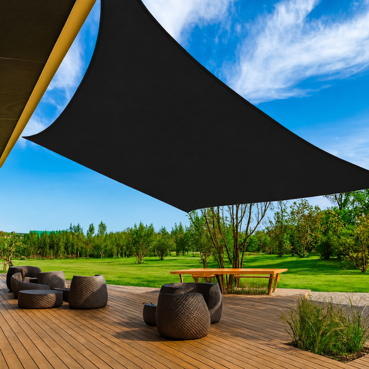 Toldo Impermeável Flexível e Resistente Com Proteção UV + Kit de Cordas