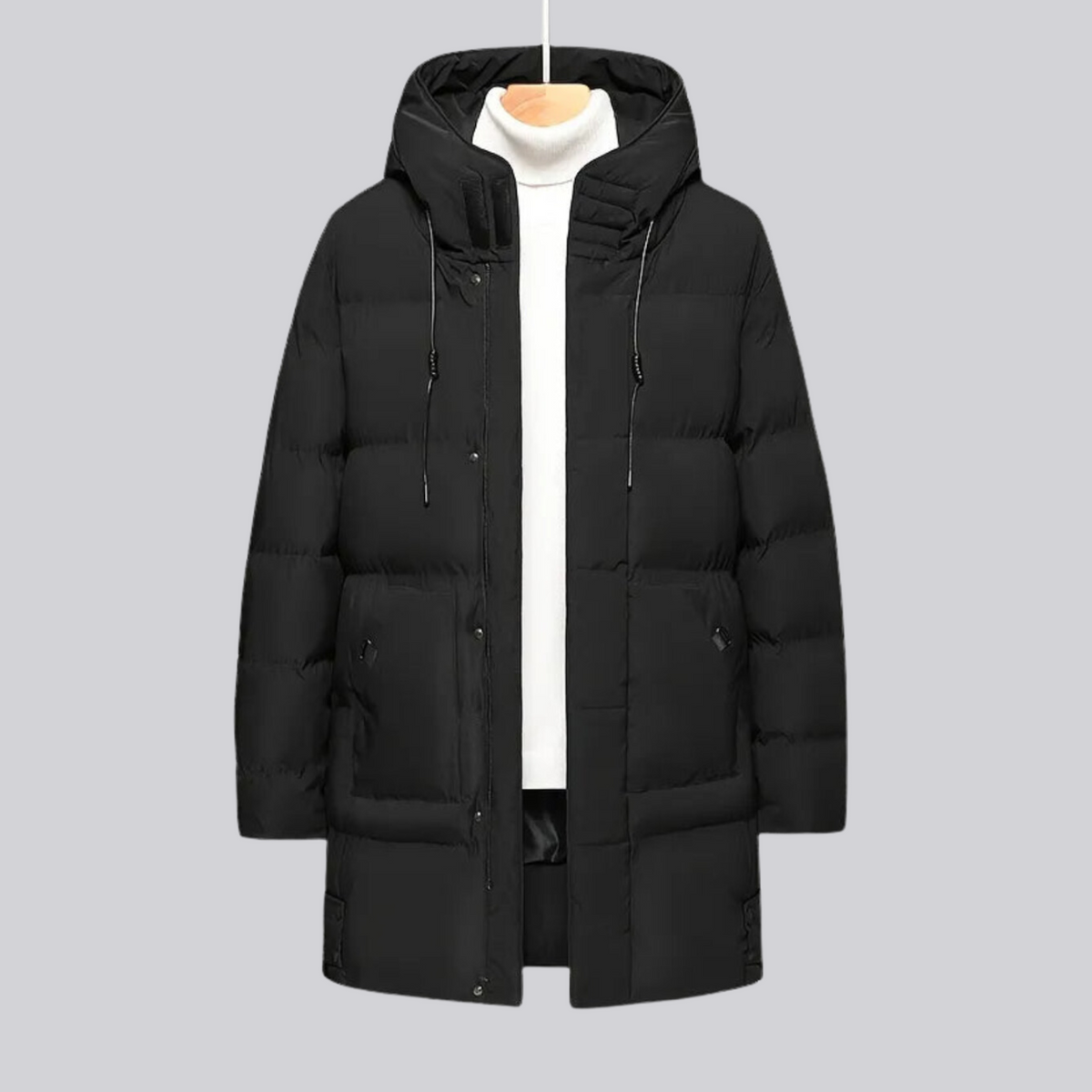 Jaqueta Masculina Puffer Longa Plus Size Montevie