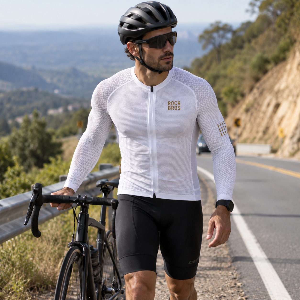Camisa de Ciclismo Manga Curta e Manga Longa Reflectiva Montevie