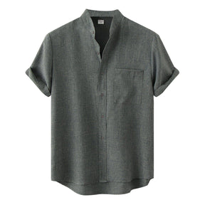 Camisa Masculina Lisa Casual Elegante – Conforto e Estilo