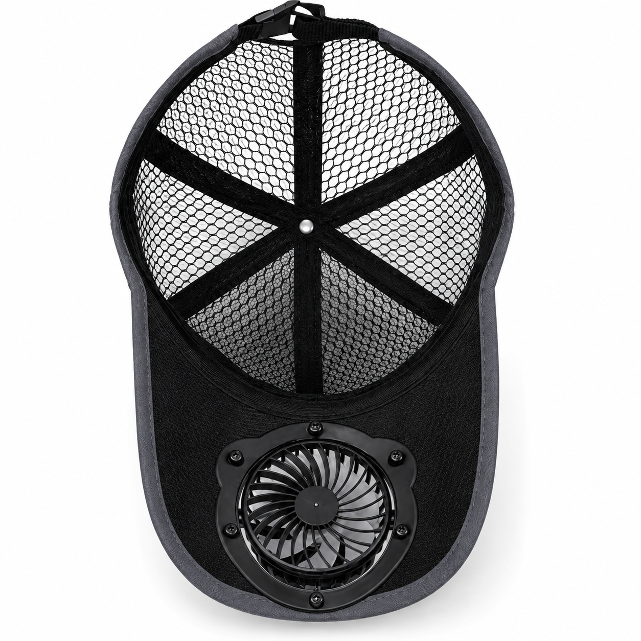 Boné Respirável Com Ventilador Solar Masculino Montevie