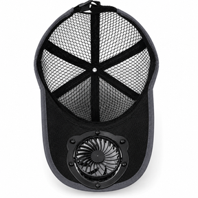 Boné Respirável Com Ventilador Solar Masculino Montevie