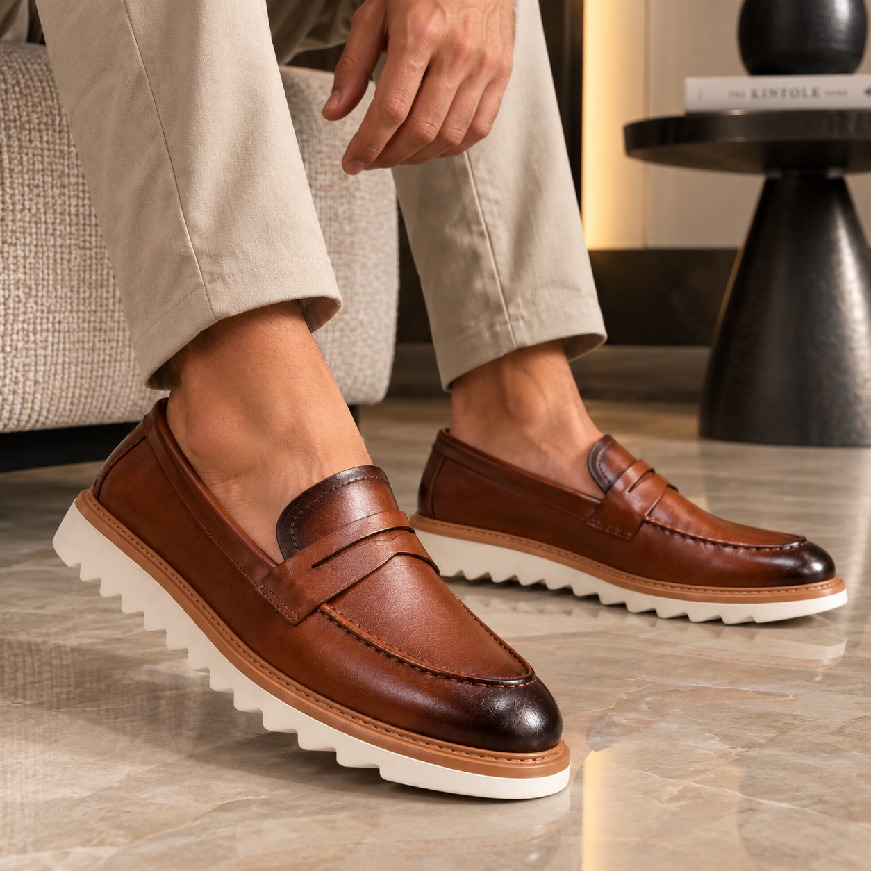 Mocassim Social Masculino Sola Antiderrapante Montevie