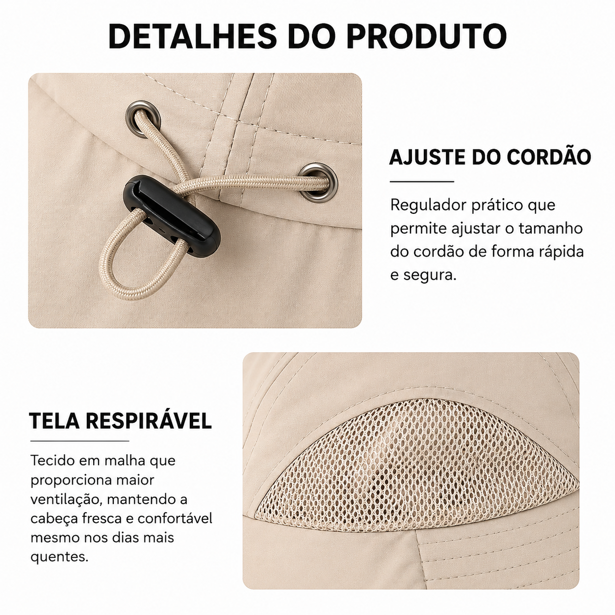 Chapéu Proteção Contra Insetos Masculino Montevie