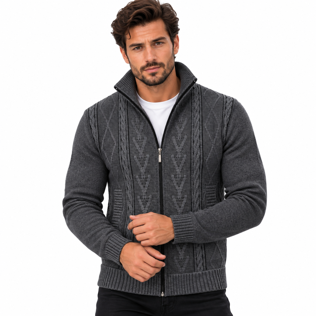 Casaco de Malha Cashmere Masculino Montevie