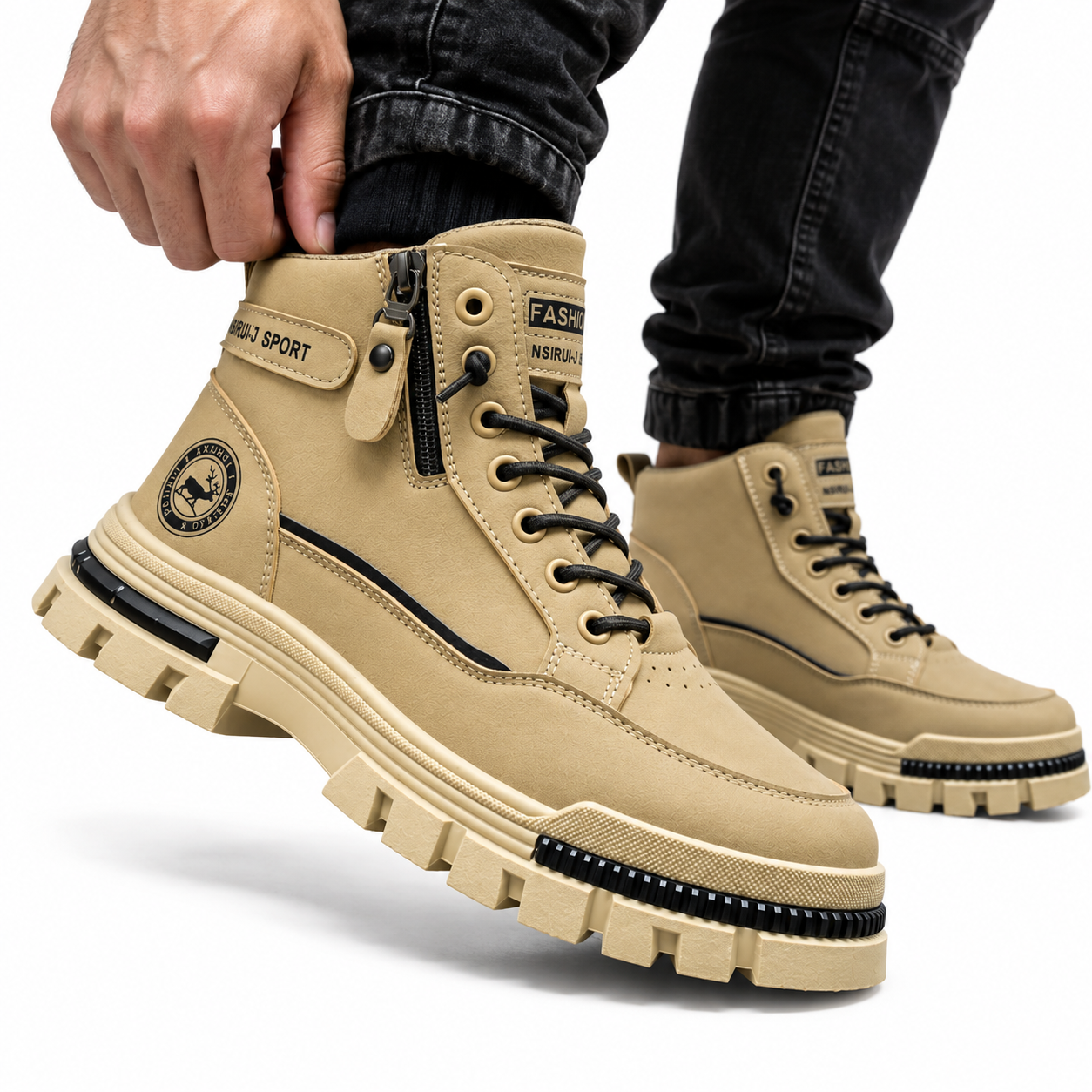 Bota Antiderrapante Masculina Cano Alto Montevie