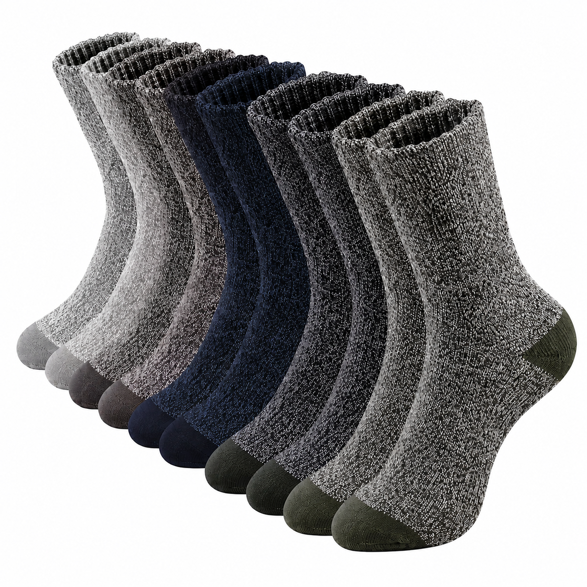 5 Pares de Meias De Lã Masculino Montevie