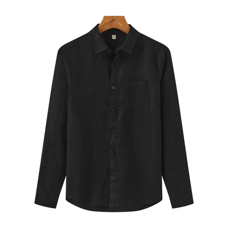 Camisa De Linho Masculina Old Money França