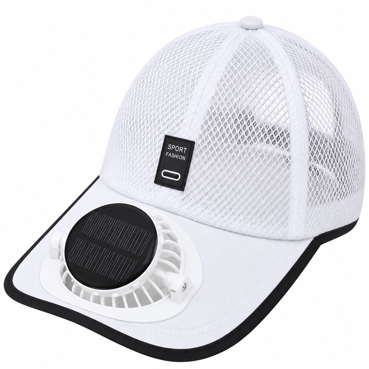 Boné Respirável Com Ventilador Solar Masculino Montevie