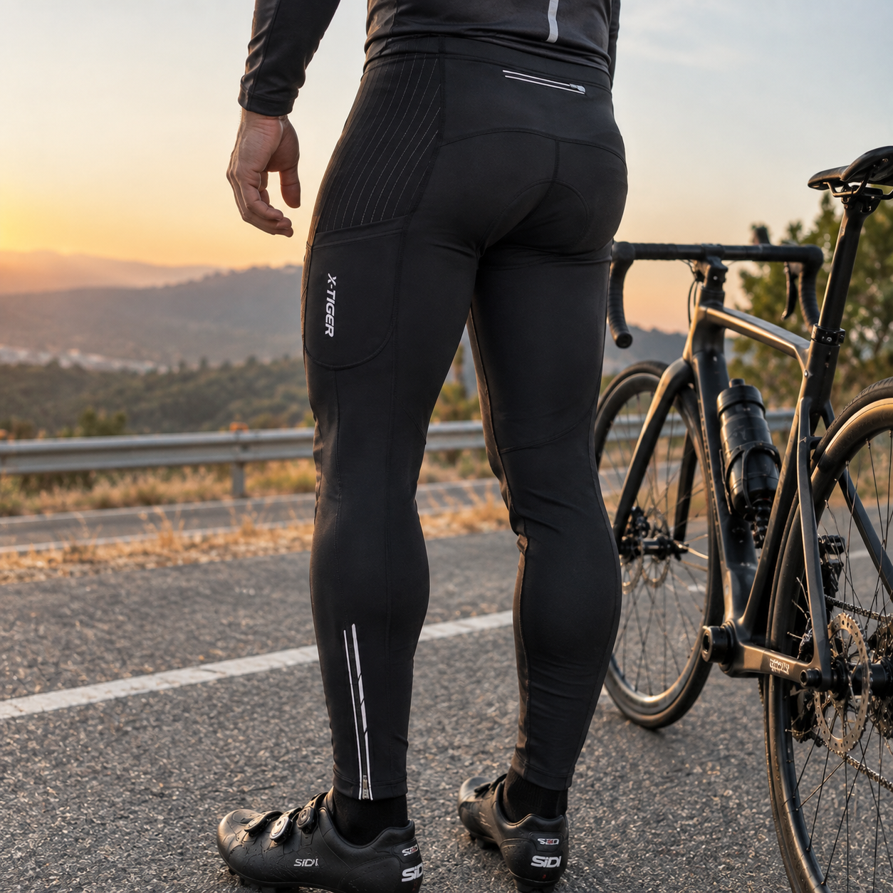 Calça de Ciclismo Masculina com Gel Acolchoado Montevie