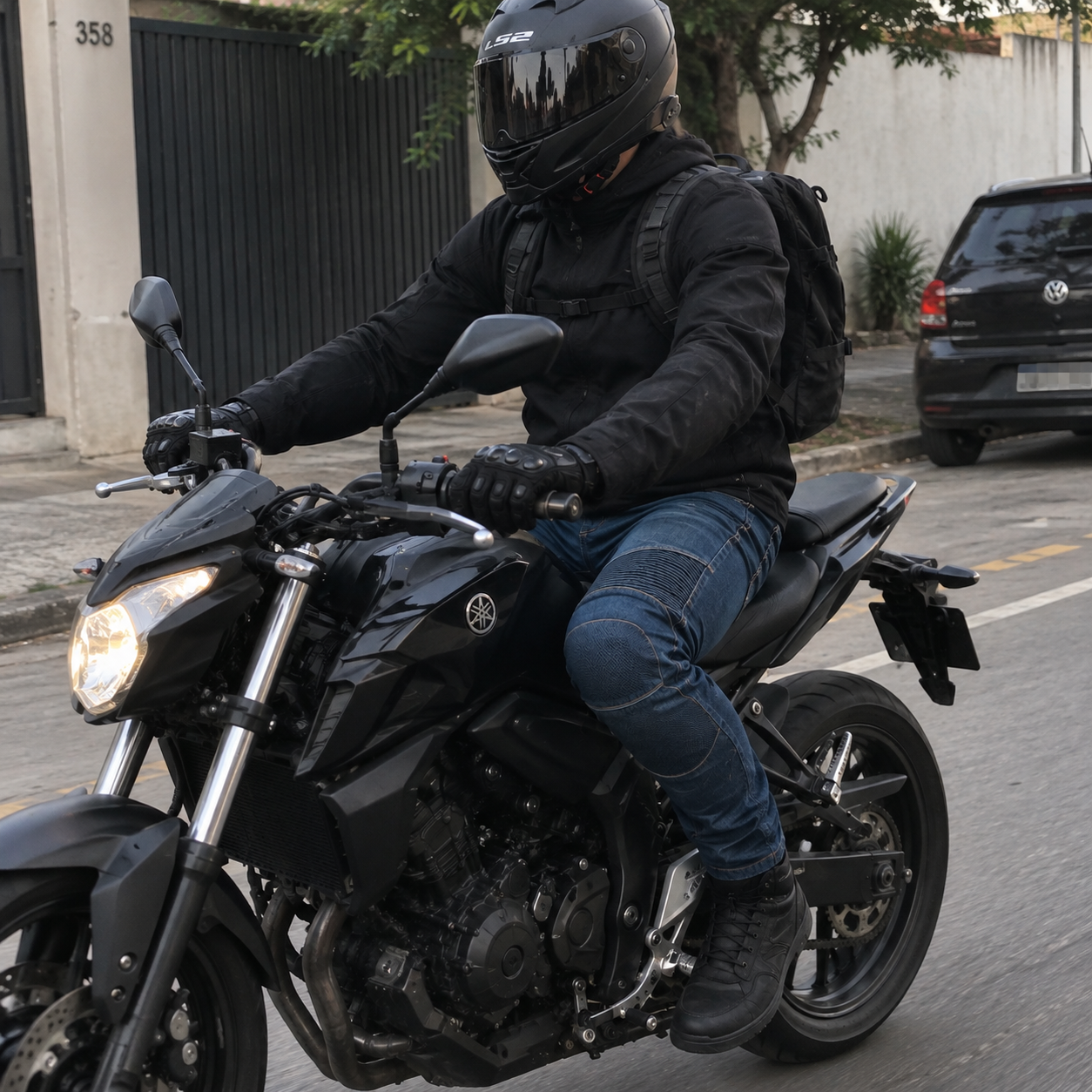 Calça Jeans Motociclista Antiqueda Montevie