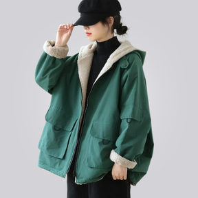 Jaqueta Parka Feminina Forrada Montevie