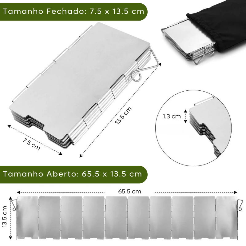 Fogareiro Portátil com Acendedor Embutido Montevie