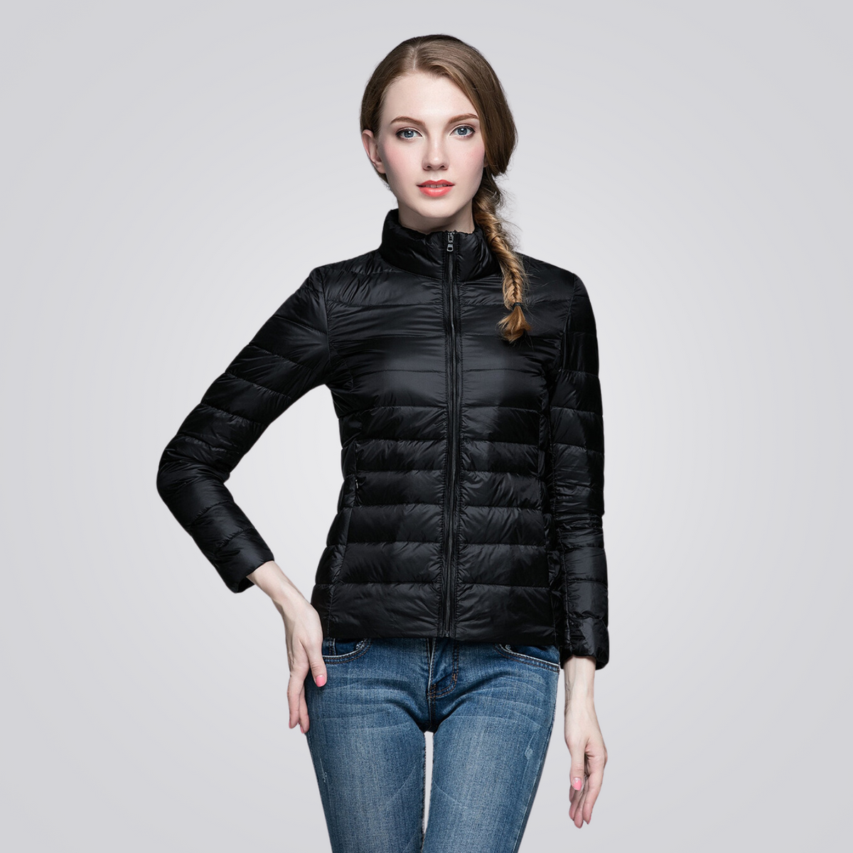 Jaqueta Puffer Feminina Pluma Montevie