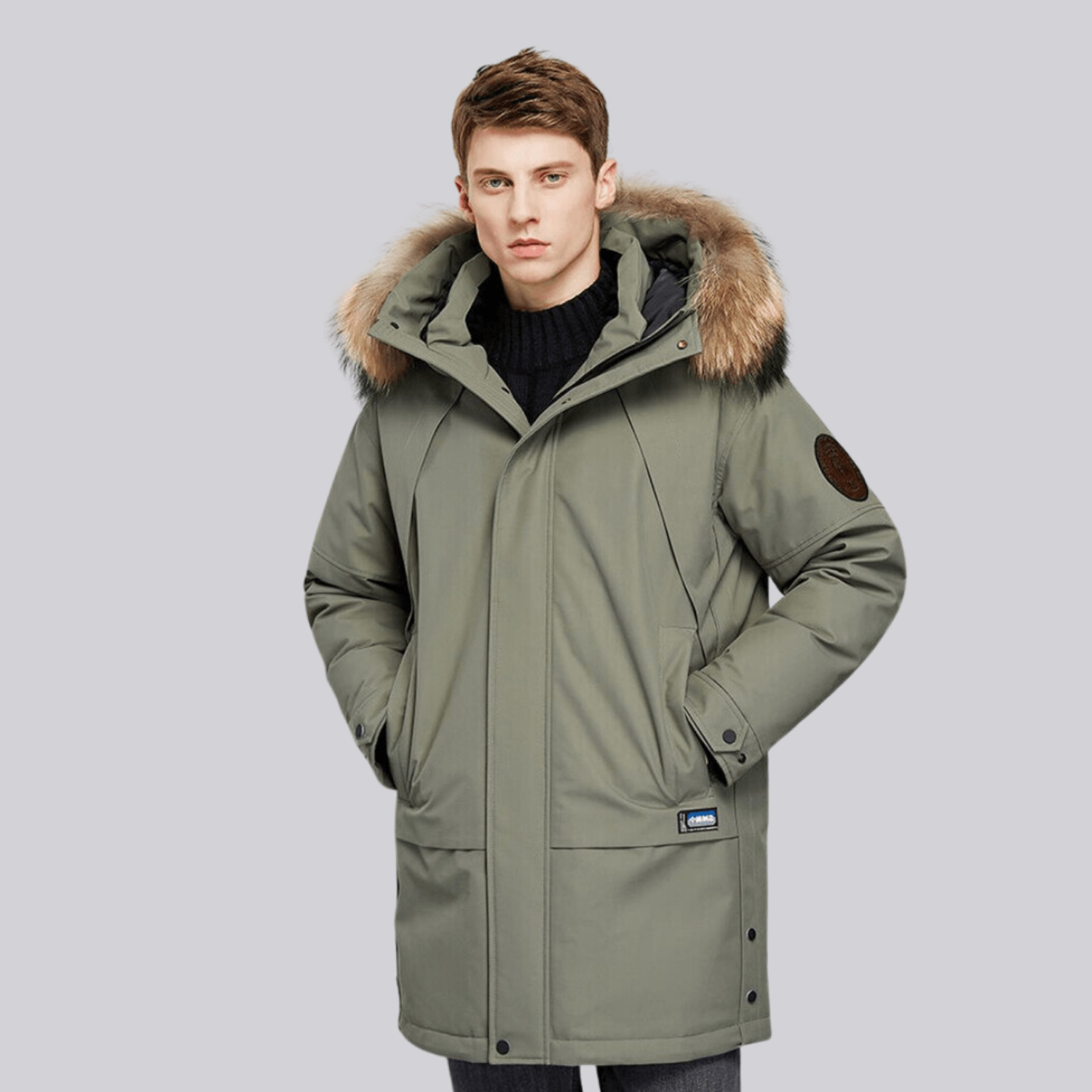 Jaqueta Parka Masculina Térmica Impermeável Montevie