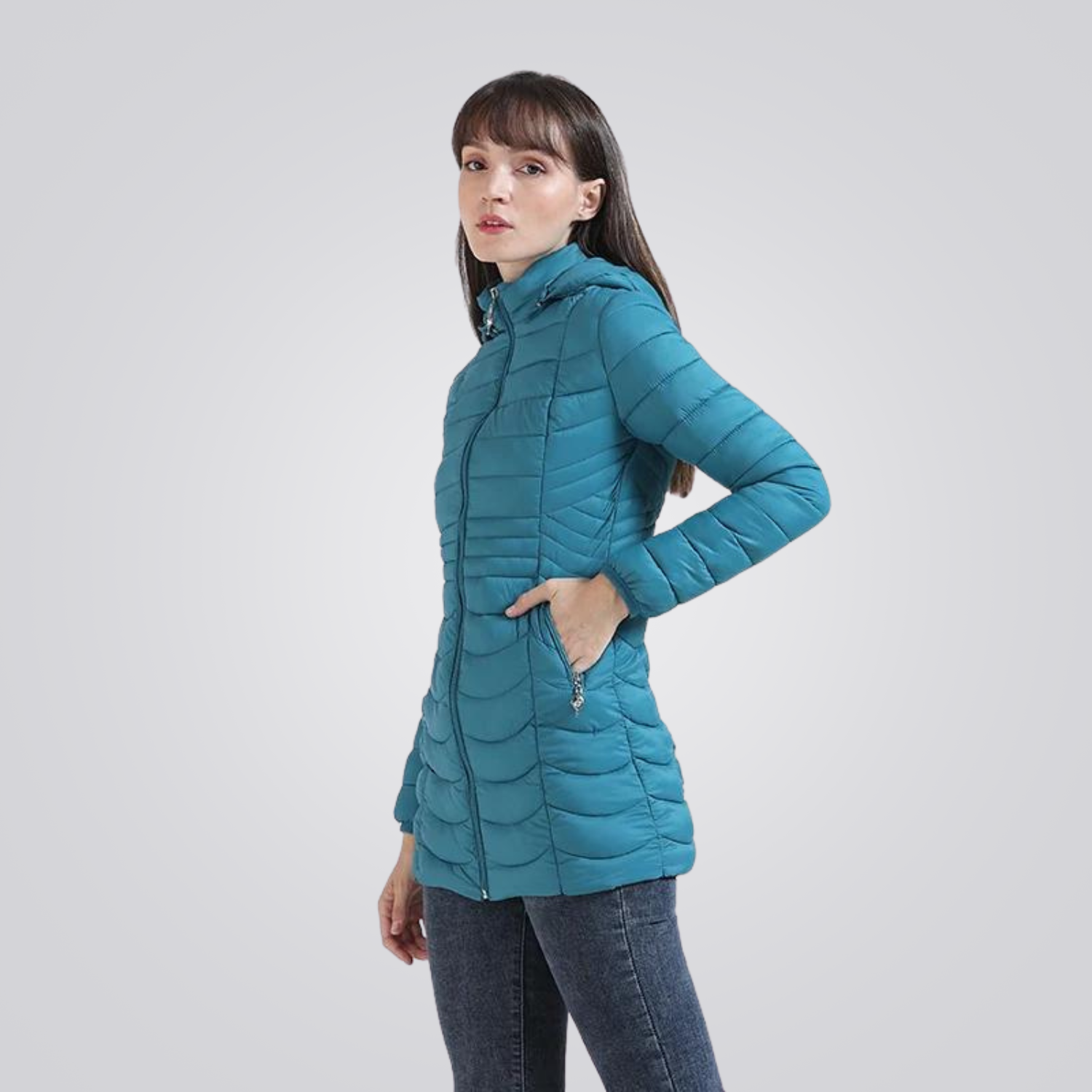 Jaqueta Puffer Feminina Longa Sant Montevie