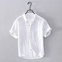 Camisa de Linho Masculina Casual