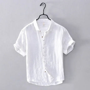 Camisa de Linho Masculina Casual