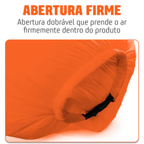 Sofá Inflável Portátil com Bolsa – Ideal para Praia, Camping e Piscina