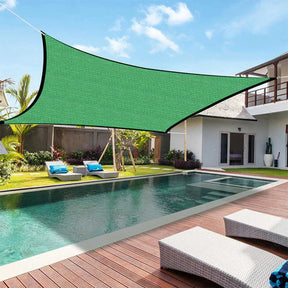 Toldo Externo Impermeável Proteção UV + Kit Completo de Instalação em Aço Inoxidável e Cordas