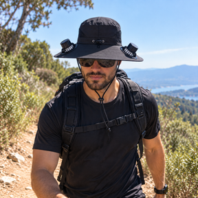 Chapéu Com 2 Ventiladores Masculino Montevie