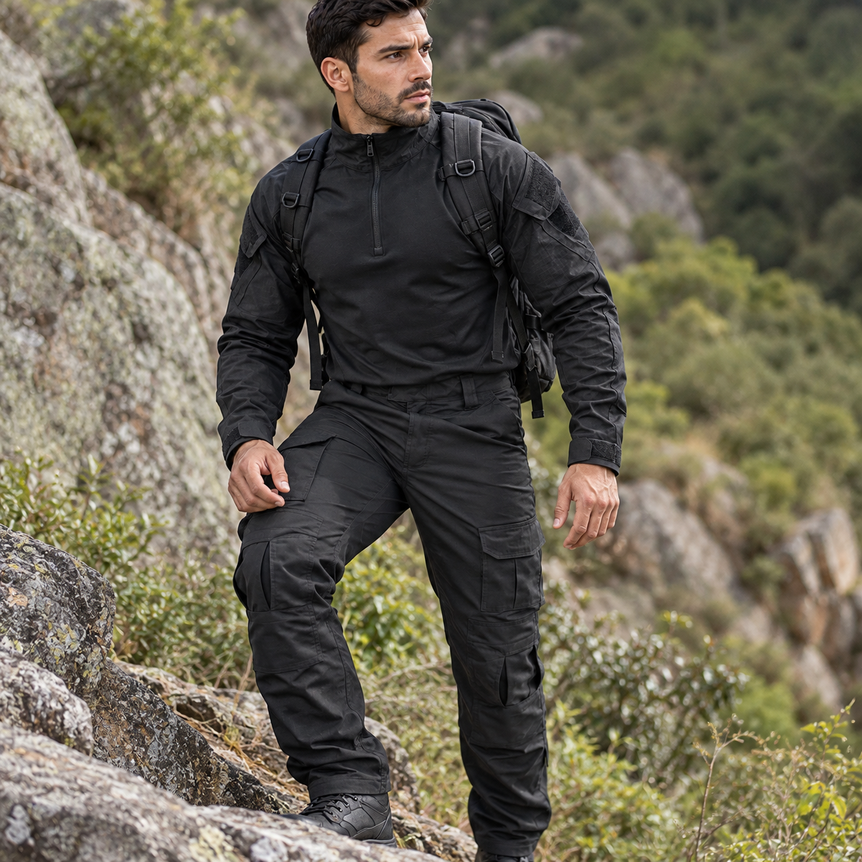 Uniforme Tático Camuflado Camisa e Calça Montevie