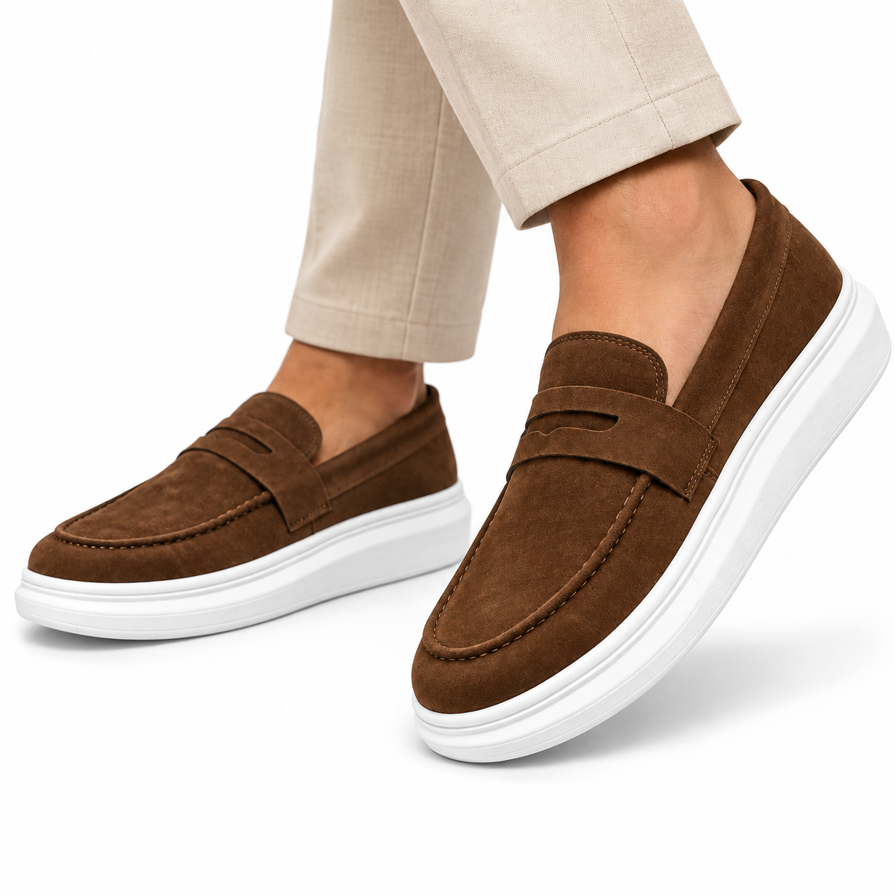 Mocassim Camurça Masculino Comfort Montevie