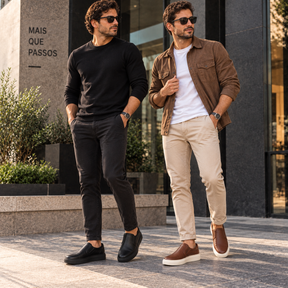Kit 2 Pares De Sapatênis Masculino Slip On Confortável Montevie