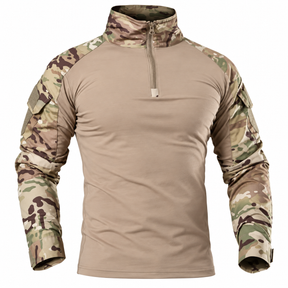Camiseta Tática Camuflada Manga Longa Montevie