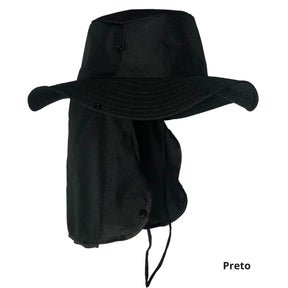 Chapéu Pescador Australiano com Proteção Pescoço