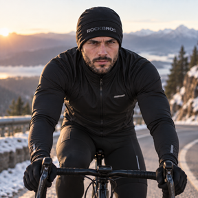 Touca de Ciclismo Inverno Lã Térmica Corta-Vento Montevie