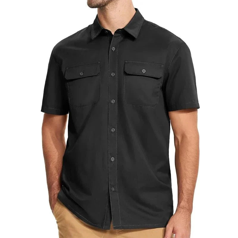 Camisa Masculina Manga Curta Montevie