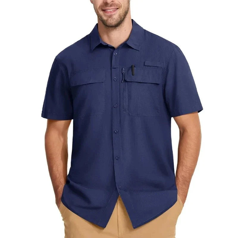 Camisa Masculina Manga Curta Valt Montevie