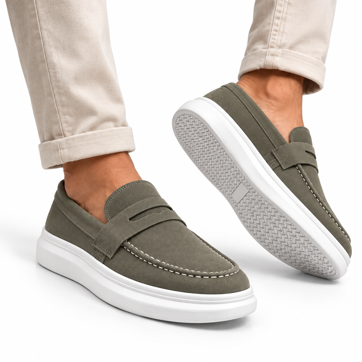 Mocassim Camurça Masculino Comfort Montevie