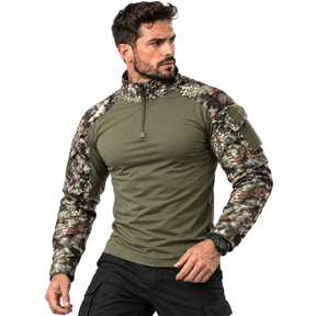 Camiseta Tática Camuflada Manga Longa Montevie