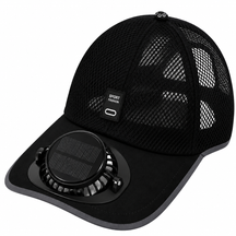 Boné Respirável Com Ventilador Solar Masculino Montevie