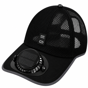 Boné Respirável Com Ventilador Solar Masculino Montevie