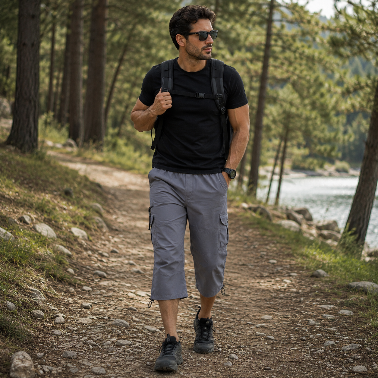 Bermuda Tática Cargo Masculino Montevie