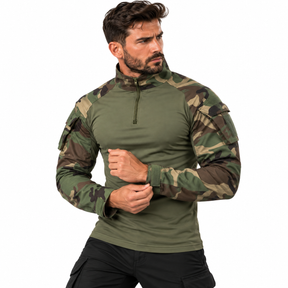 Camiseta Tática Camuflada Manga Longa Montevie