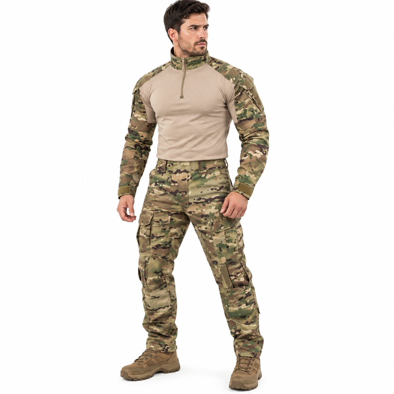 Uniforme Tático Camuflado Camisa e Calça Montevie
