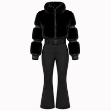 Macacão Feminino Ski Noir Impermeável Térmico Premium Montevie