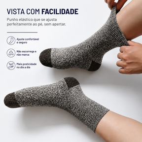 5 Pares de Meias De Lã Masculino Montevie