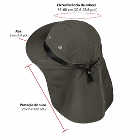 Chapéu Masculino Safari UV Neck Montevie