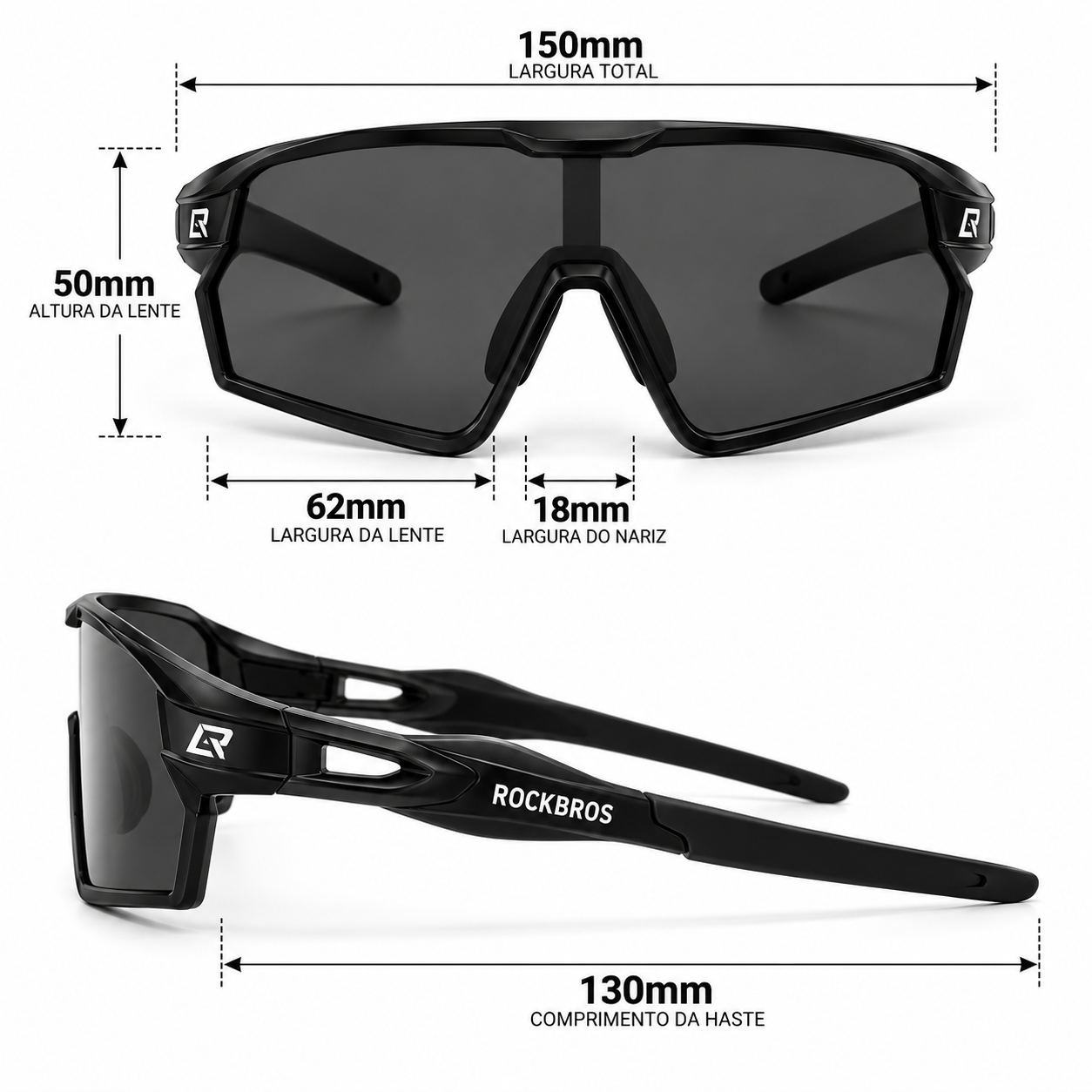 Óculos de Ciclismo Polarizado Proteção UV400 Montevie